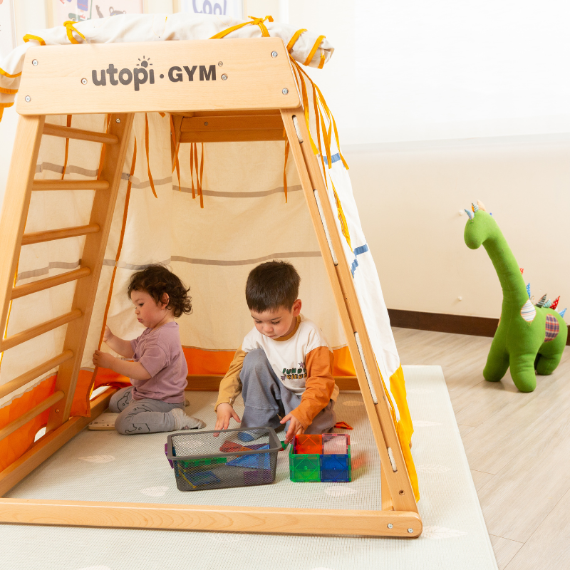 UTOPI®️ Gym Climb Pro – Gimnasio Infantil de Madera Premium