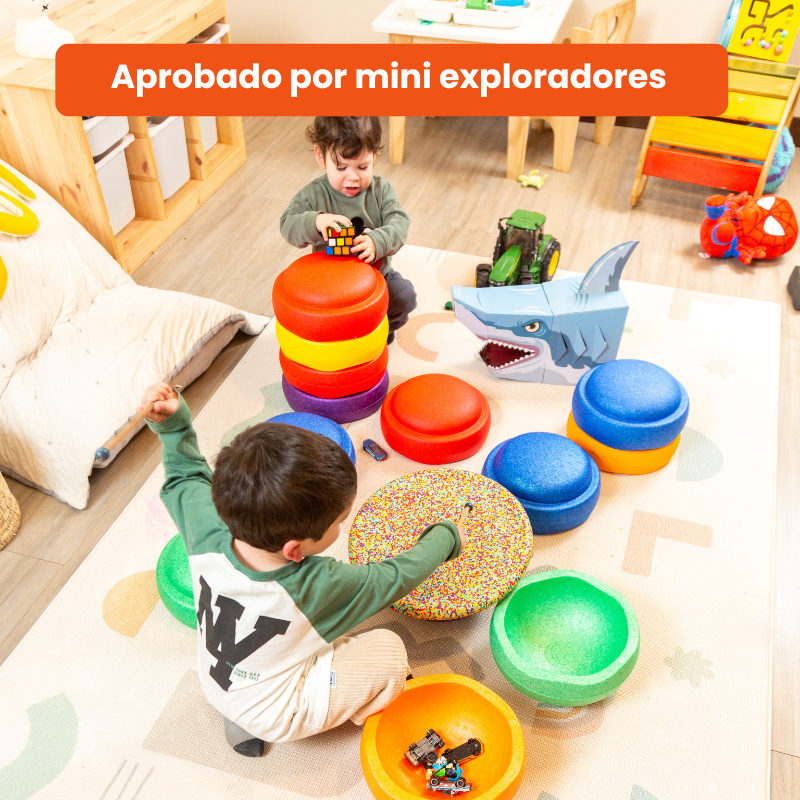 UTOPI STACK  Set de bloques sensoriales + base de equilibrio GRATIS + eBook Juego Libre de Regalo