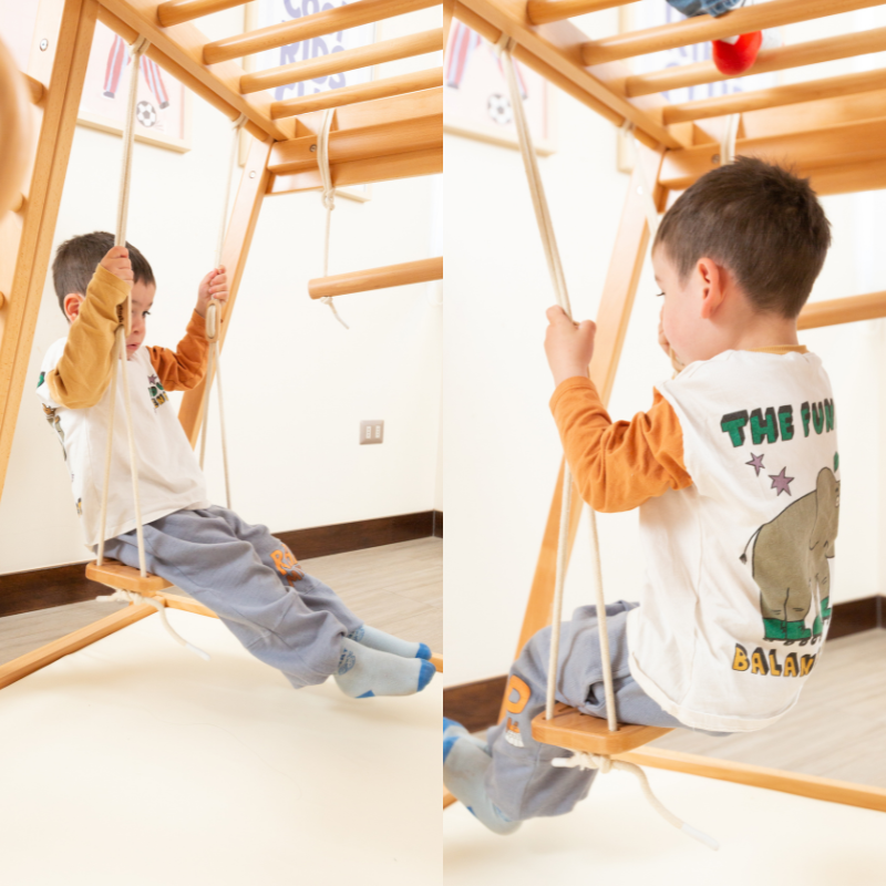 UTOPI Gym Climb Pro – Gimnasio Infantil de Madera Premium + Alfombrilla de Regalo