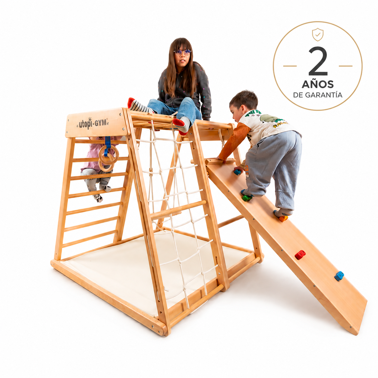 UTOPI® Gym Climb Pro  – Gimnasio Infantil de Madera para Niños de 1 a 7 Años+ Envío GRATIS RM