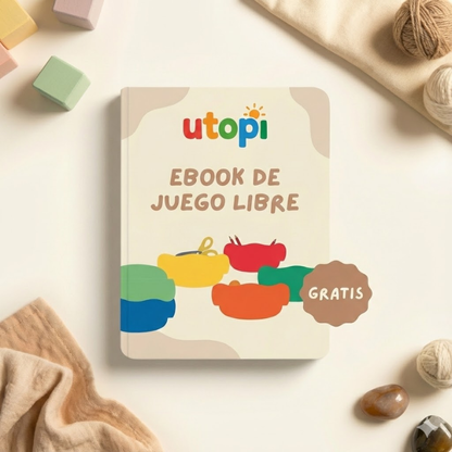 UTOPI STACK  Set de bloques sensoriales + base de equilibrio GRATIS + eBook mas de 20 ideas de Juego Libre de Regalo