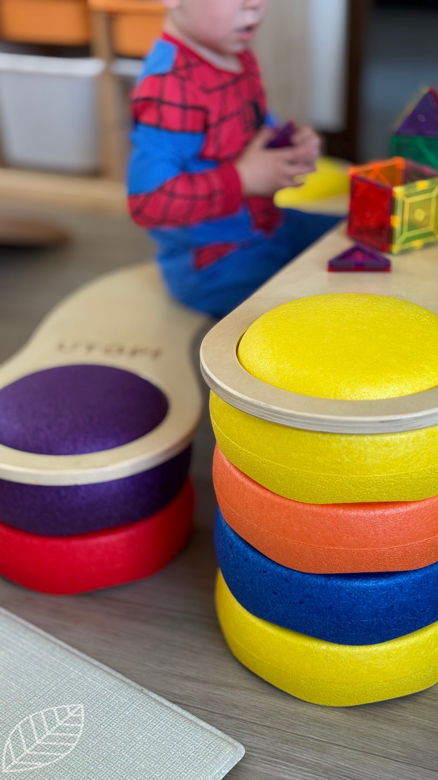 UTOPI CONNECT – Puentes de Madera para Juego Libre, Equilibrio y Circuitos Motrices