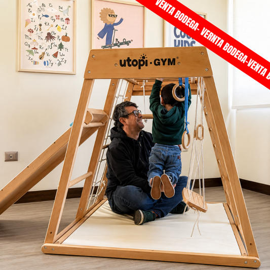 UTOPI® Gym Climb Pro  – Gimnasio Infantil de Madera para Niños de 1 a 7 Años+ Envío GRATIS RM