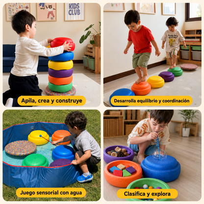 UTOPI® Stack · 7 bloques de equilibrio y movimiento