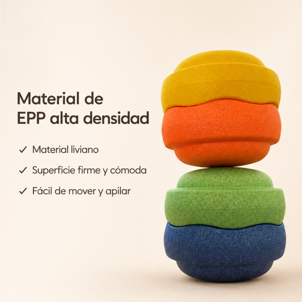 UTOPI® Stack · 7 bloques de equilibrio y movimiento